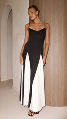 Darcie Maxi Dress - Black / Nude