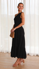 Cassy Midi Dress - Black