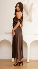 Prudence Maxi Dress - Brown
