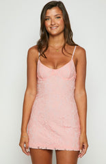 Jillian Pink Mini Dress