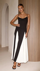 Darcie Maxi Dress - Black / Nude