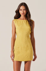 Open Cowl Back Mini Dress