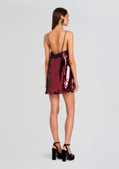 Olive Sequin Lace Dress