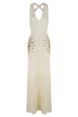 Ellington Knit Maxi Dress With Sequin - Ivory