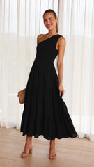 Cassy Midi Dress - Black