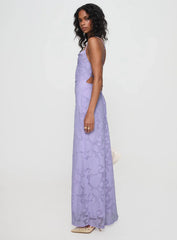 Celena Maxi Dress Lilac Burnout