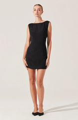 Open Cowl Back Mini Dress