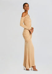 Persephone Ruched Maxi Dress