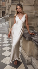 Sofia Maxi Dress - Champagne