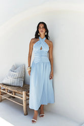 Mocha Moments Maxi Dress Blue