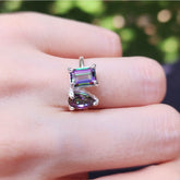 The Aurora - Toi et Moi Alexandrite Rings Handmade Handcrafted