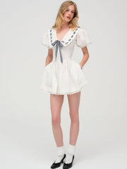 Ruby Ribbon Mini Dress