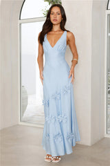 Juicy Floral Maxi Dress Blue