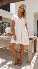 Courtney Mini Dress - Natural
