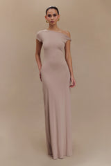 Tamsin Short Sleeve Modal Maxi Dress - Mushroom