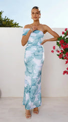 Coda Maxi Dress - Blue Floral