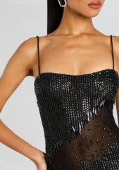 Carmine Embellished Dress