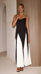 Darcie Maxi Dress - Black / Nude