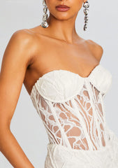 Lael Embellished Lace Dress