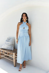 Mocha Moments Maxi Dress Blue
